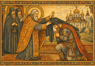 Илья Муромец принимает монашеский обет