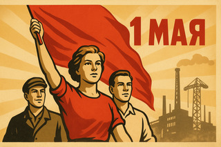 Открытка 1 мая