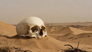 Череп в пустыне