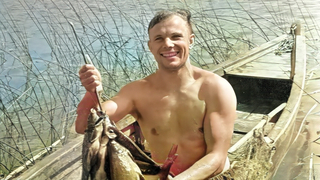 Юрий Гагарин на рыбалке